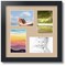 ArtToFrames Collage Photo Picture Frame with 4 - 4x6 inch Openings, Framed in Black with Over 62 Mat Color Options and Regular Glass (CSM-3926-178)